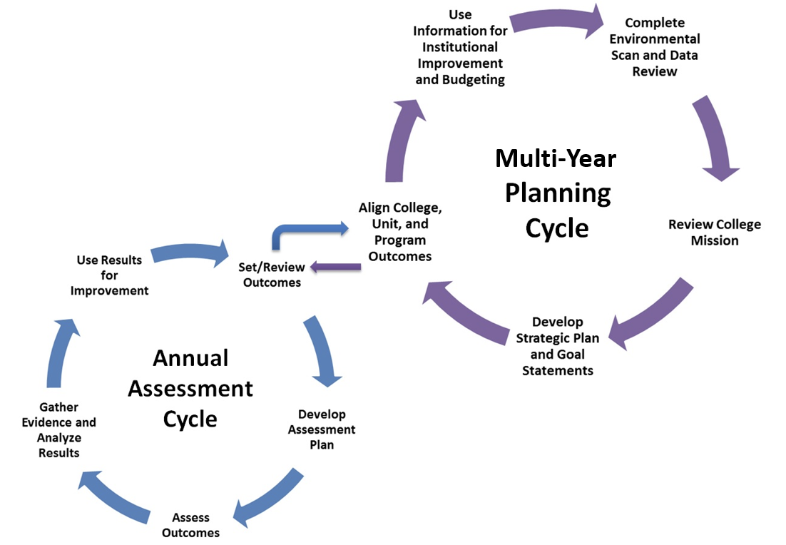 Planning and assessment cycle graph