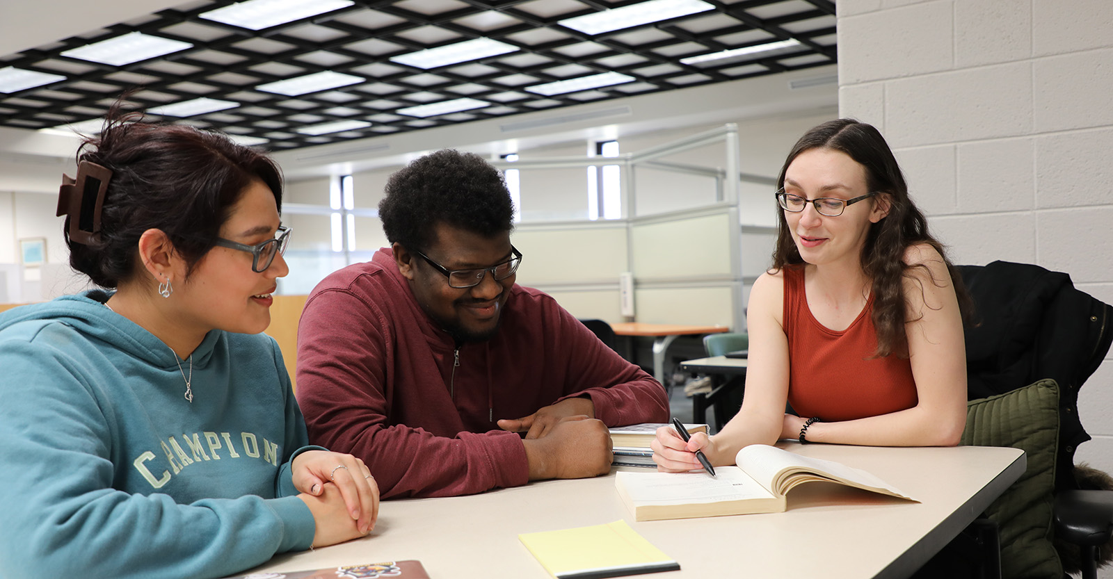 VPCC Students in the library